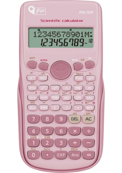 Pembe Renkli Çok Fonksiyonlu Hesap Makinesi N112PH