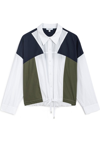 Kumaş Mıx Colorblock Gömlek TW6250025064018 indirimleri