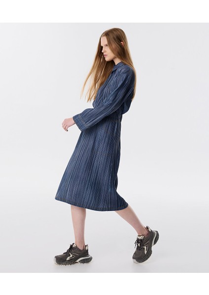 Denim Görünümlü Dokulu Etek TW6250004086629 modelleri