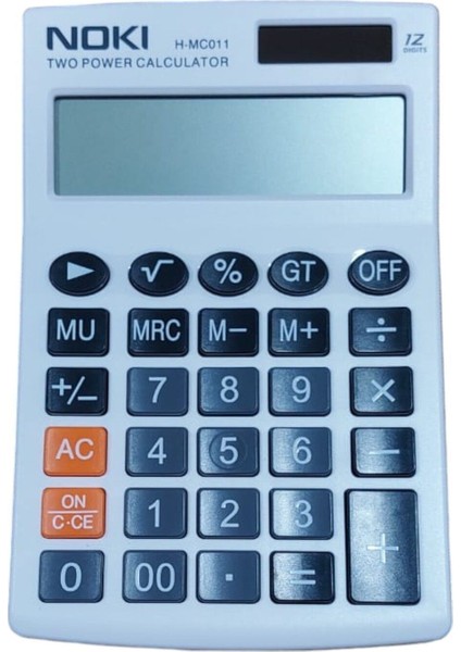 Beyaz 12 Haneli Hesap Makinesi H-MC011, Pratik ve Kolay Kullanım Için Ideal