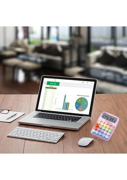 Renkli 12 Haneli Hesap Makinesi, Karışık Renk, 1 Adet fiyatları