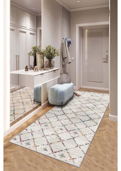 Makinede Yıkanabilir Kaymaz Taban Leke Tutmaz Modernkesme Yolluk Mutfak Yolluk Halı Yolluk