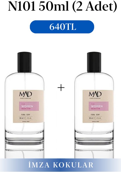 2 Adet 50 ml N101 Selective Parfüm Seti