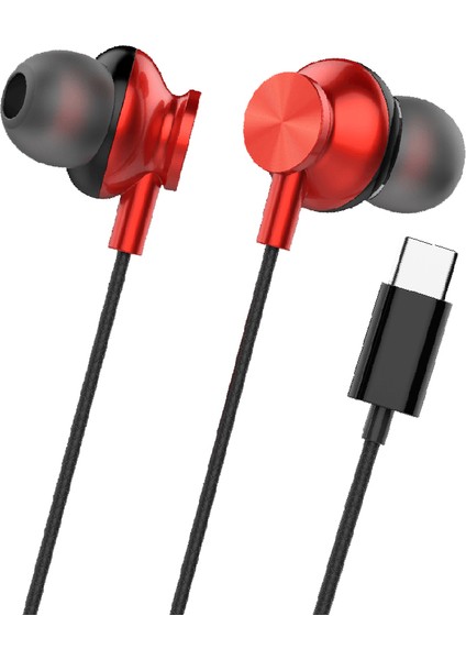 H341 Type-C Stereo Kulak Içi Kablolu Kulaklık