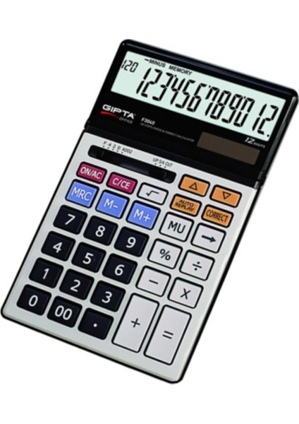 F3040 12 Dijital Masaüstü Hesap Makinesi, Pratik ve Güvenilir Çözüm