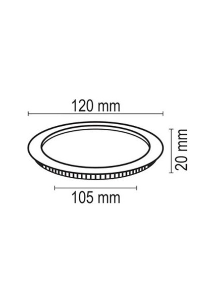Yuvarlak Slim Kasa LED Panel Armatür 6W Beyaz fiyatları