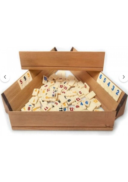 Büyük Boy Cilalı Tahta Ağaç Ahşap Okey Takımı 4 Kişilik Modern Tema 43 cm Ahşap Malzeme modelleri