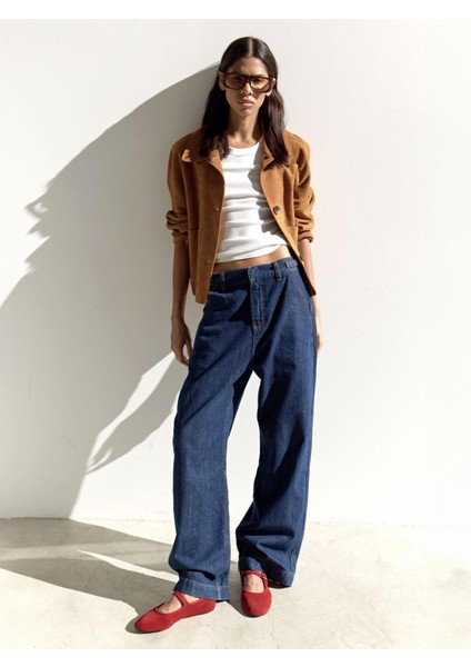 Askılı ve Tokalı %100 Deri Babet