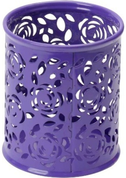 Renkli ve Desenli Perforeli Masaüstü Kalemlik, Şık ve Kullanışlı Aksesuar