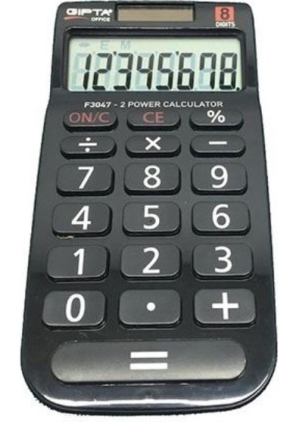 Siyah Çok Fonksiyonlu Hesap Makinesi F 3047, Pratik ve Kullanışlı Dijital Hesaplama Aracı