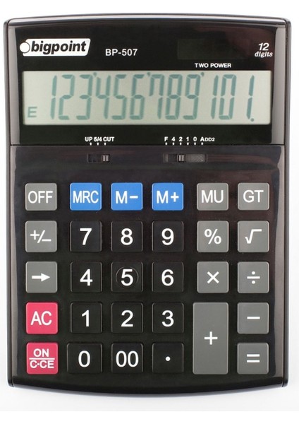 12 Hane Siyah Hesap Makinesi - 2 Adet, Pratik ve Kullanışlı Elektronik Cihaz