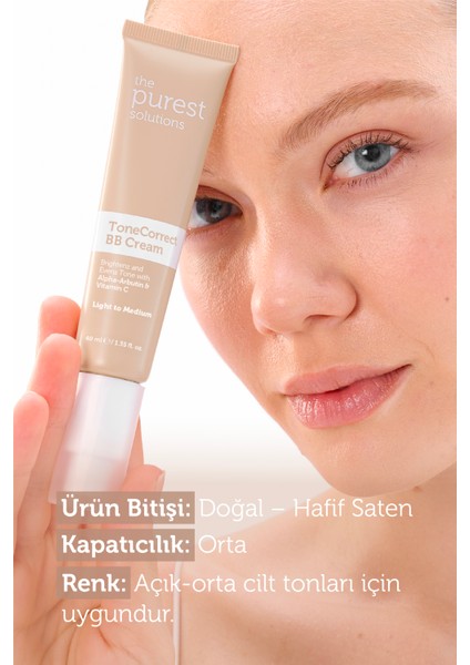 Lekeli Ciltler Için Cilt Tonu Eşitlemeye Yardımcı Bb Krem, Spf 50+,40 ml – Açık/Orta Ton fiyatları