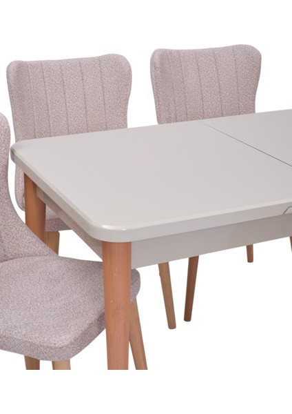 Tuna Kum Beji Lak Panel Mdf Mutfak Masa Takımı 80X130 fiyatları