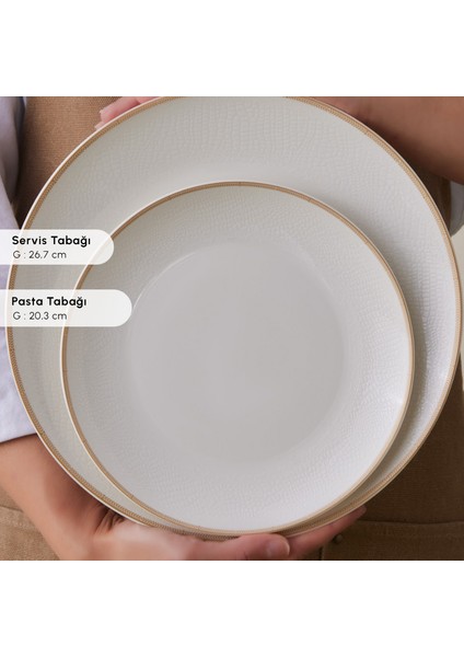 Forever Bone Ollie 53 Parça 12 Kişilik Yemek Takımı Gold indirimleri