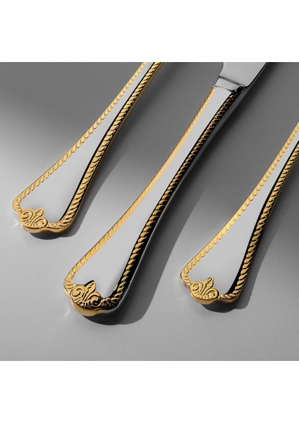 Fulya Altın Sade 5 Parça Paslanmaz Çelik Servis Takımı fiyatları