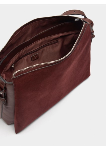 Deri Efektli Omuz Çantası fırsatları