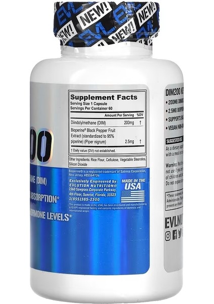 Dım Diindolilmetan 200 mg 60 Veggie Kapsül fiyatları