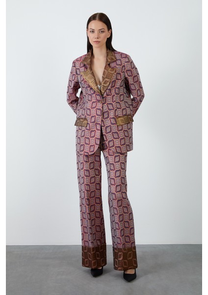 Jakarlı Pembe Blazer Ceket