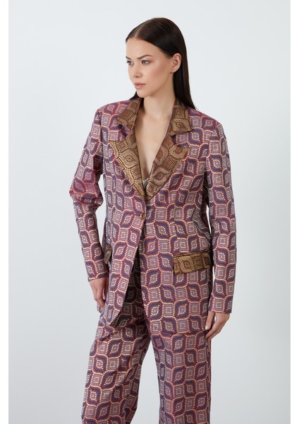 Jakarlı Pembe Blazer Ceket modelleri