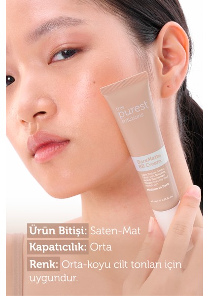 Yağlı ve Karma Ciltler Için Matlaştırıcı Bb Krem, Spf 50+,40 ml – Orta / Koyu Ton fiyatları