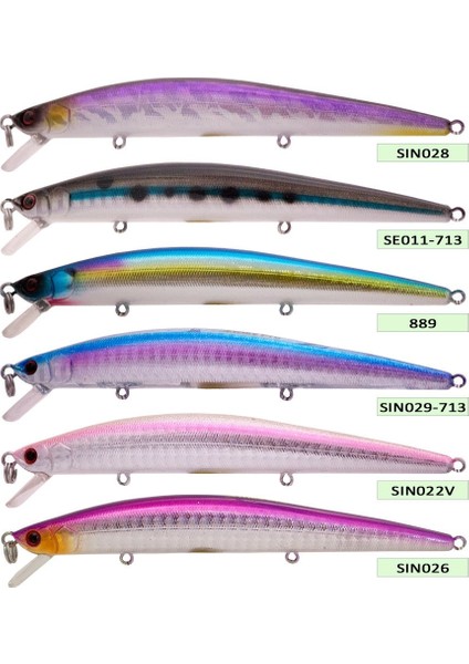 EG-145 F Slingshot Minnow 105 Serisi Suni Yem modelleri