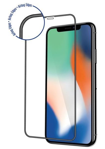 Iphone 15 Uyumlu Silikon Köşeli Kırılmaz Airbag Ekran Koruyucu Cam 3 Adet