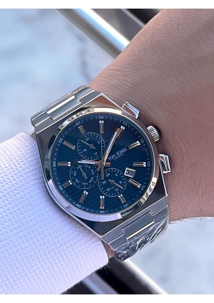 Çelik Kordon 3 Atm Suya Dayanıklı 2 Yıl Garantili Erkek Kol Saati+Bileklik TJE1.10017.3 modelleri