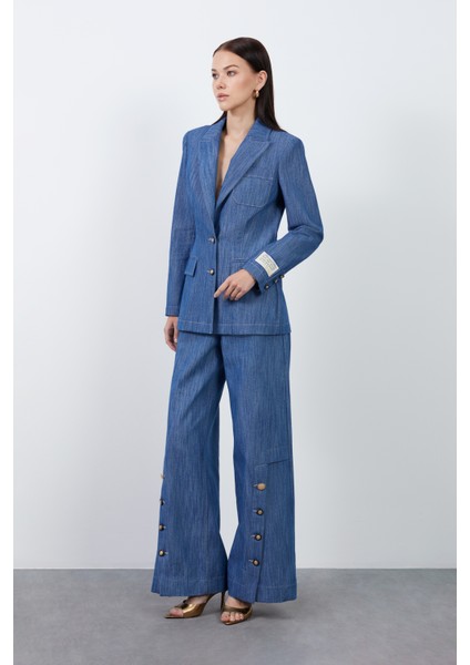 Manşet Detaylı Denim Ceket modelleri