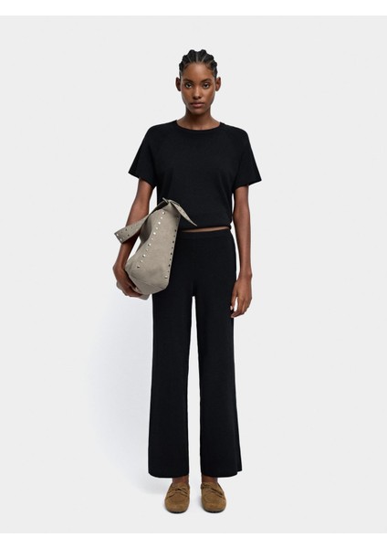 Elastik Bel Örme Pantolon