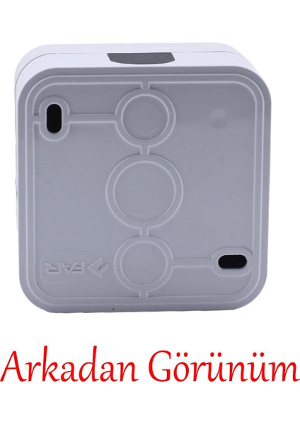 Sıva Üstü Topraklı Monofaze Priz Tekli Grup Priz Kare Fiş Grup Priz Kablosuz Klemensli 220 V fırsatları