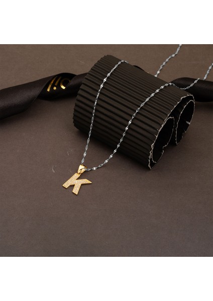 K Harfi Altın Kolye Ucu 14 Ayar fırsatları