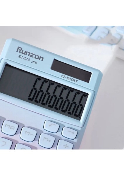 Mini 12 Basamaklı LCD Ekranlı Cep Hesap Makinesi, Sevimli ve Estetik Tasarım