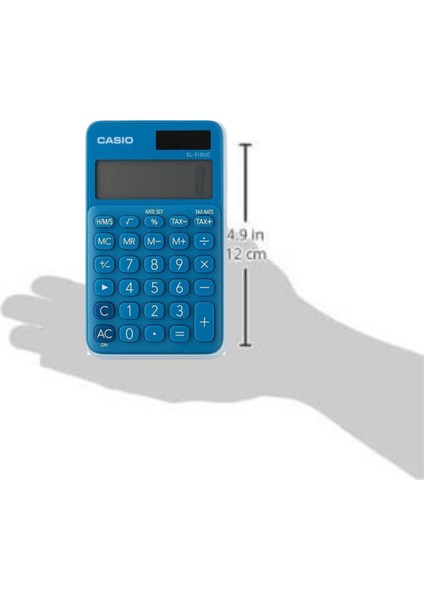 Mavi Renkli Cep Tipi 10 Haneli Hesap Makinesi, Pratik ve Kullanışlı indirimleri