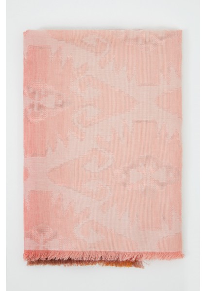 Etnik Degrade Geçiş Desenli Şal