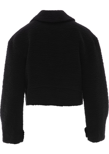 Sim Şerit Detaylı Kutu Form Peluş Ceket modelleri