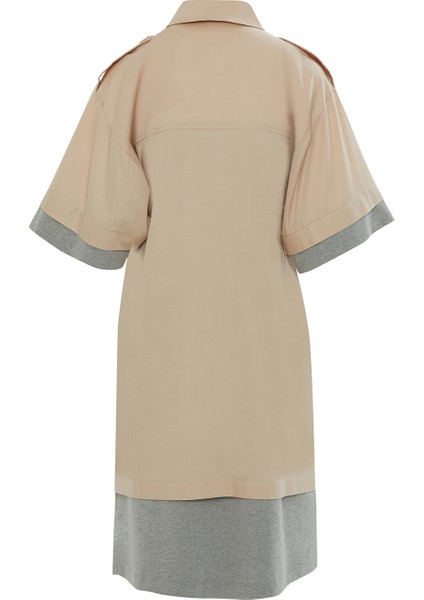 Nakış Detaylı Poplin Karışık Gömlek Elbise modelleri