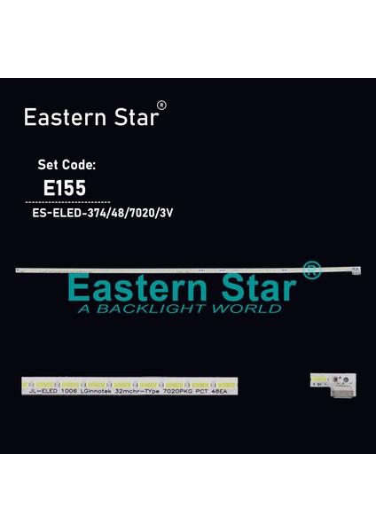 Es-Eled-374, Vestel, Lg Innotek 32ınch V-Type 7020pkg Pct 48ea Rev0.1, 23241725, Tv Led Bar