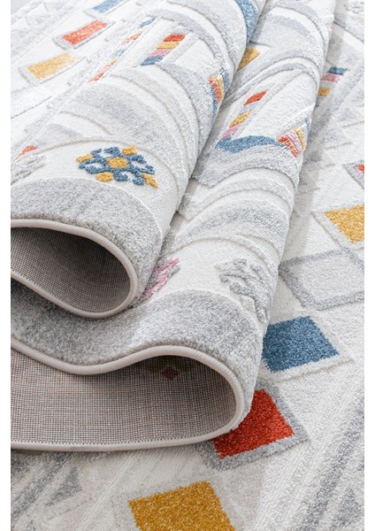 Romanya Beyaz Modern Dokuma Halı Yumuşak Oturma Renkli Halı Odası Salon Çocuk Odası Mutfak Halısı F0356 200 x 290 cm indirimleri