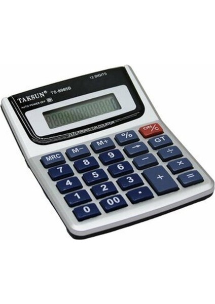 12 Haneli Hesap Makinesi TS-8985B, Temiz ve Kullanışlı Dijital Hesap Makinesi