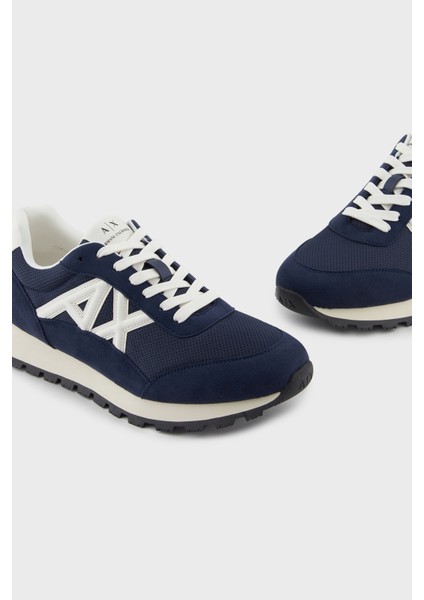 Logolu Süet Detaylı Sneaker Ayakkabı Erkek Ayakkabı XM001960 AF19388 MB005 fırsatları