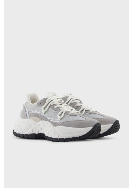 Hakiki Deri Karışımlı Süet Detaylı Kalın Taban Sneaker Ayakkabı Bayan Ayakkabı XW001627 AF17447 MZ293 fiyatları