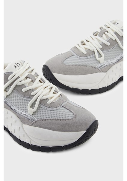 Hakiki Deri Karışımlı Süet Detaylı Kalın Taban Sneaker Ayakkabı Bayan Ayakkabı XW001627 AF17447 MZ293 fırsatları