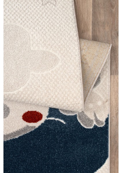 Romanya Beyaz Halı Dokuma Halı Yumuşak Çocuklara Özel Modern Halı Renkli Çocuk Odası Halısı F0401 120 x 180 cm