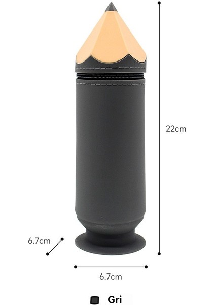 Küçük Büyük Kapasiteli Kir Tutmayan Yaratıcı Silikon Kalem Kutusu (Yurt Dışından)