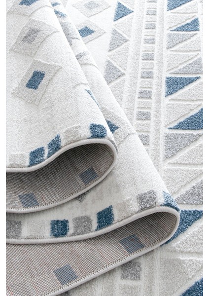 Romanya Gri Mavi Halı Modern Dokuma Halı Yumuşak Oturma Odası Salon Çocuk Odası Mutfak Halısı F0353 80 x 300 cm indirimleri