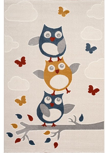 Romanya Beyaz Halı Dokuma Halı Yumuşak Çocuklara Özel Modern Halı Renkli Çocuk Odası Halısı F0400 120 x 180 cm