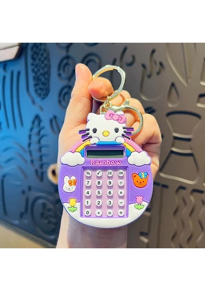 Sevimli Hello Kıtty Temalı Mini Hesap Makinesi ve Labirentli Çanta Anahtarlık fiyatları