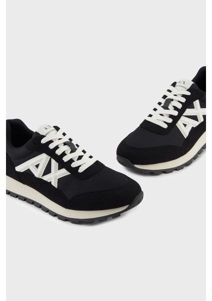 Logolu Süet Detaylı Sneaker Ayakkabı Erkek Ayakkabı XM001960 AF19388 MC024 fırsatları
