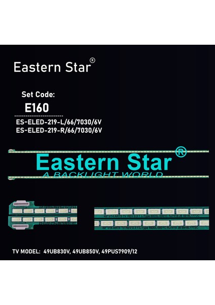 Es-Eled-219, Lg, Phılıps, 49ub830v, 49ub850v, 49pus7909/12, 6916l-1722b, 6916l-1723b, Tv Led Bar