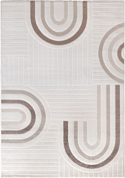 Romanya Beyaz Bej Halı Modern Dokuma Halı Yumuşak Oturma Odası Salon Çocuk Odası Mutfak Halısı F0424 120 x 180 cm